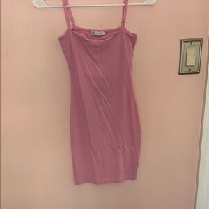 Zara Rose Pink Sleeveless Mini Dress
